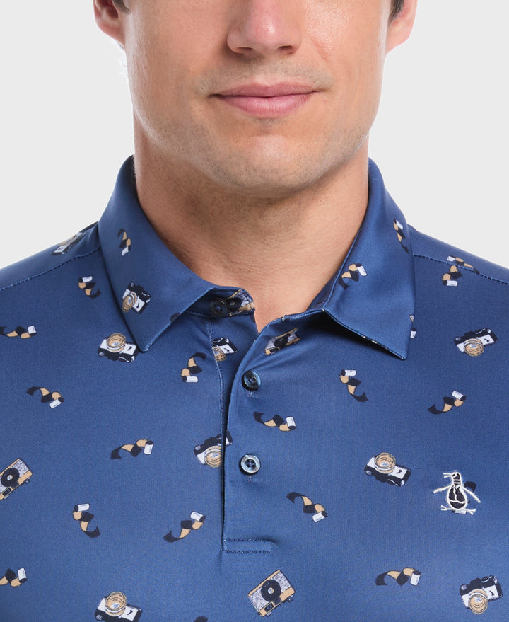 Pete's Camera Golf Polo (True Navy) 