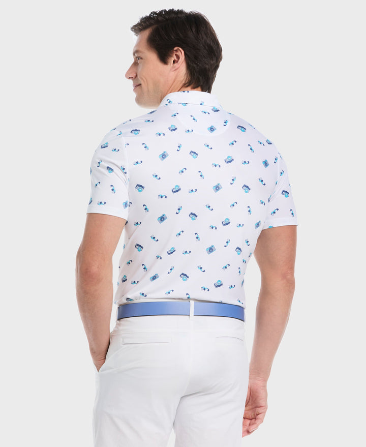 Pete's Camera Golf Polo (Bright White) 