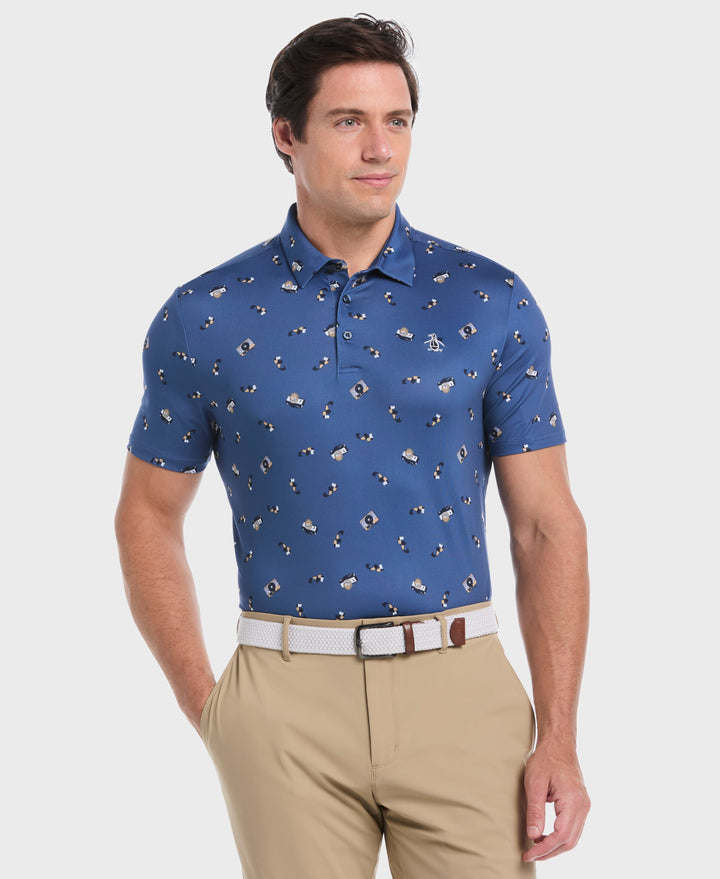 Pete's Camera Golf Polo (True Navy) 