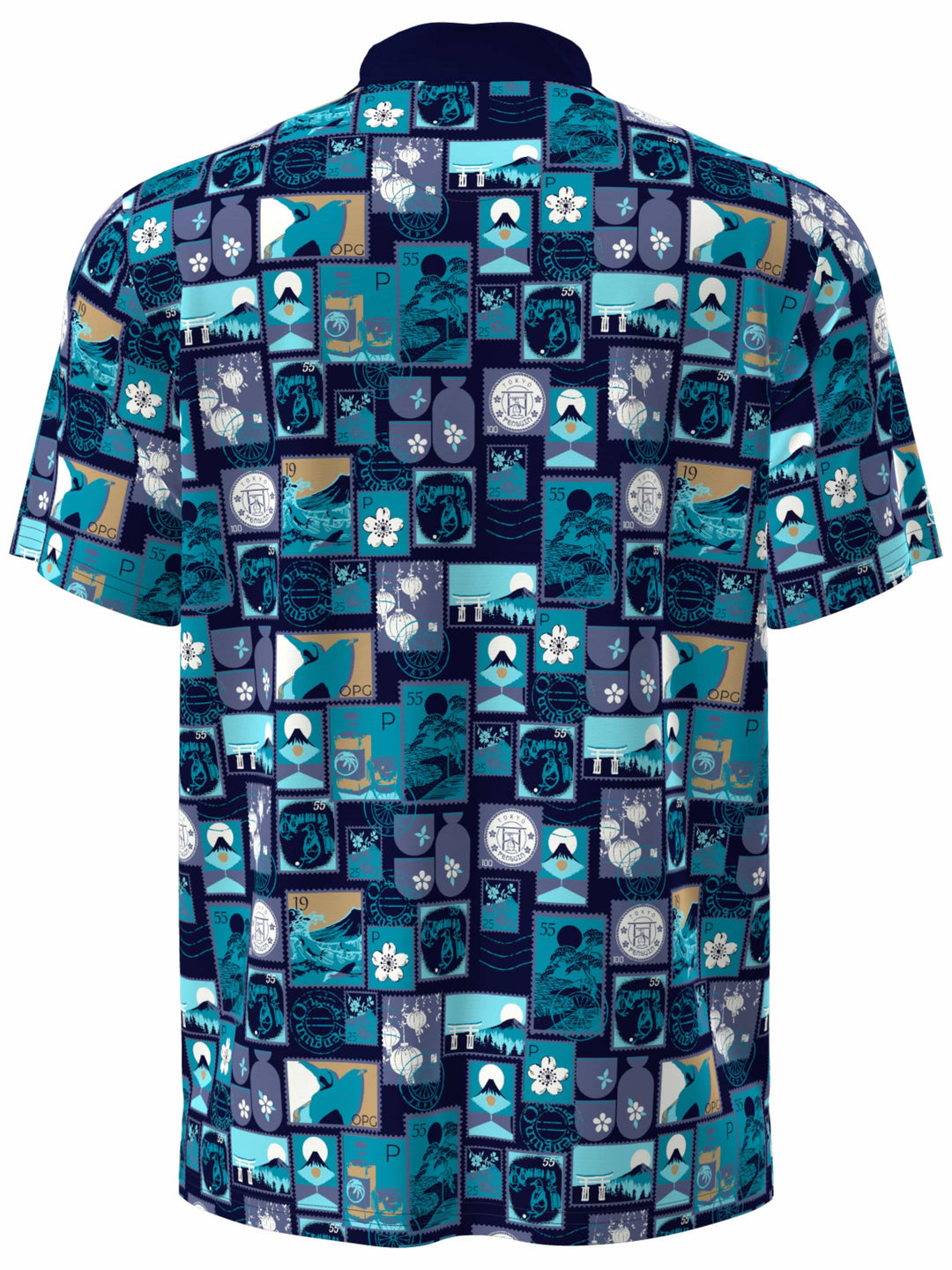 Men's Petes Stamp Print Polo