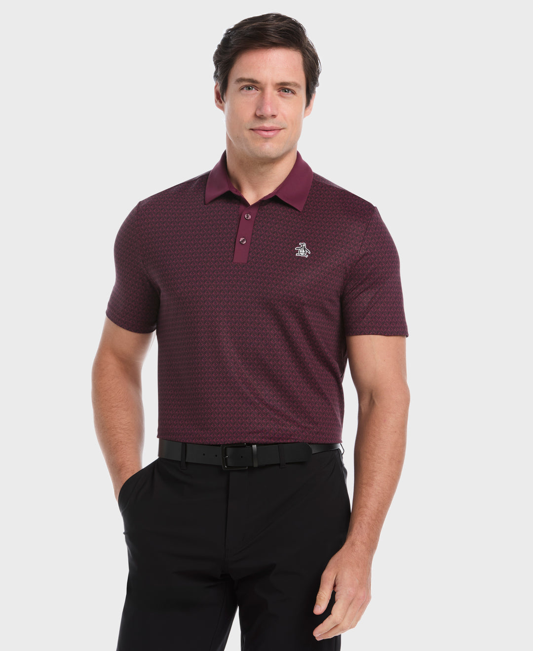 Pete's Tee Time Golf Polo (Mauve Wine) 
