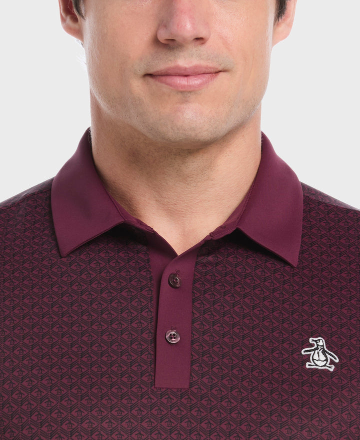 Pete's Tee Time Golf Polo (Mauve Wine) 