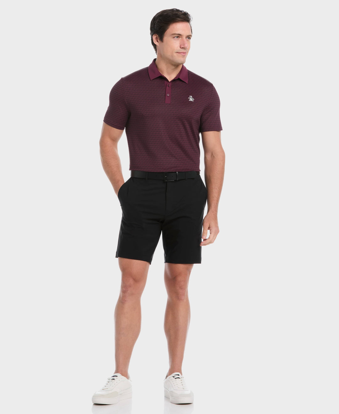Pete's Tee Time Golf Polo (Mauve Wine) 