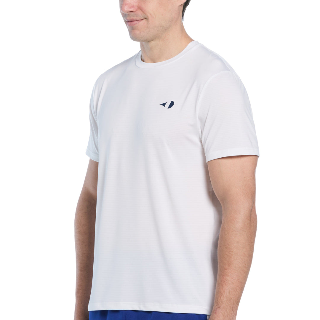 Pinhole Mesh Tennis Tee (Bright White) 