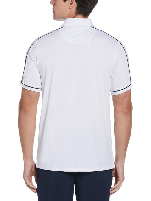 Men's Piped Performance 1/4 Zip Tennis Polo