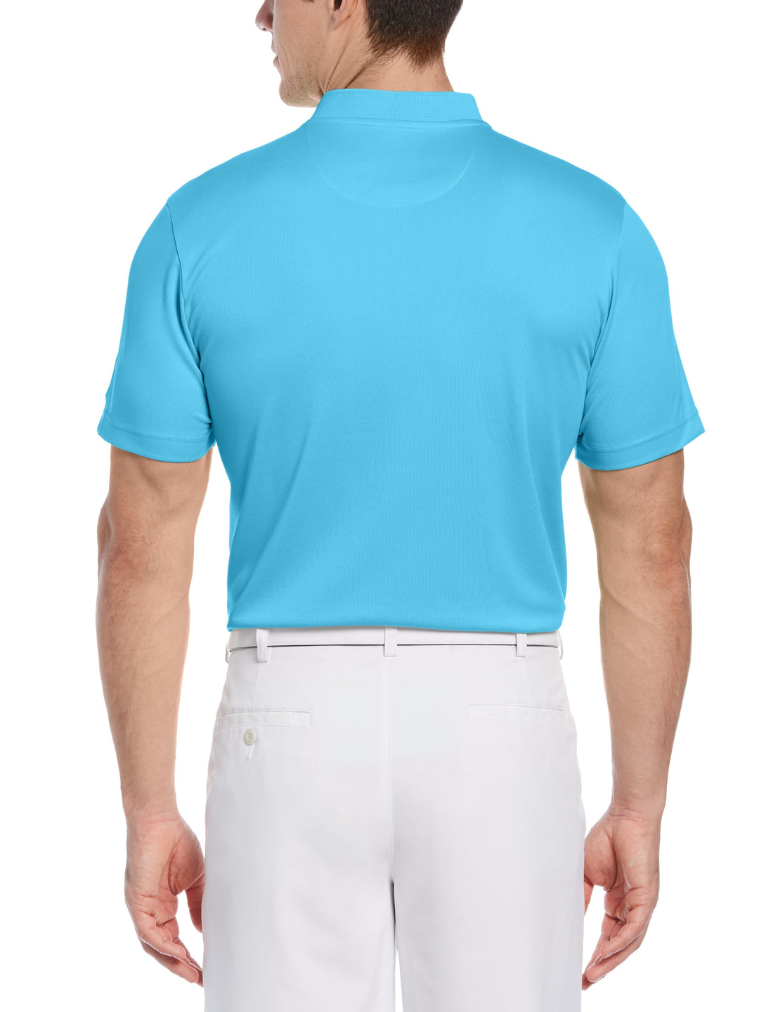 Men's Pique Polo with Casual Collar (Blue Blossom)