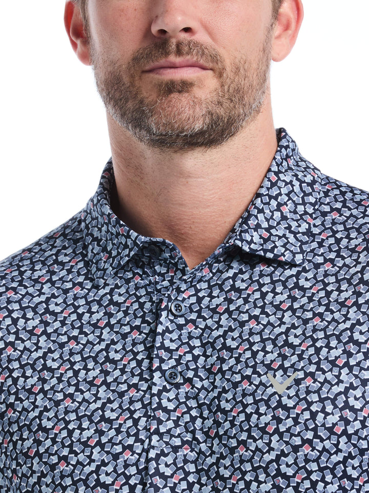 Men's Polaroid Confetti Print Polo