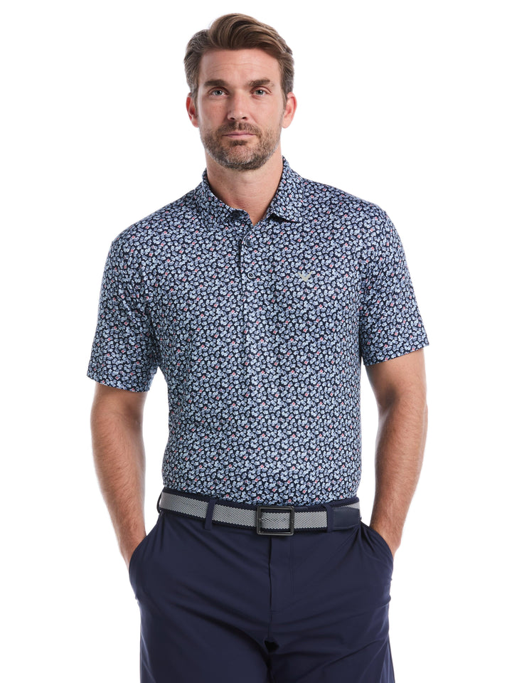 Men's Polaroid Confetti Print Polo