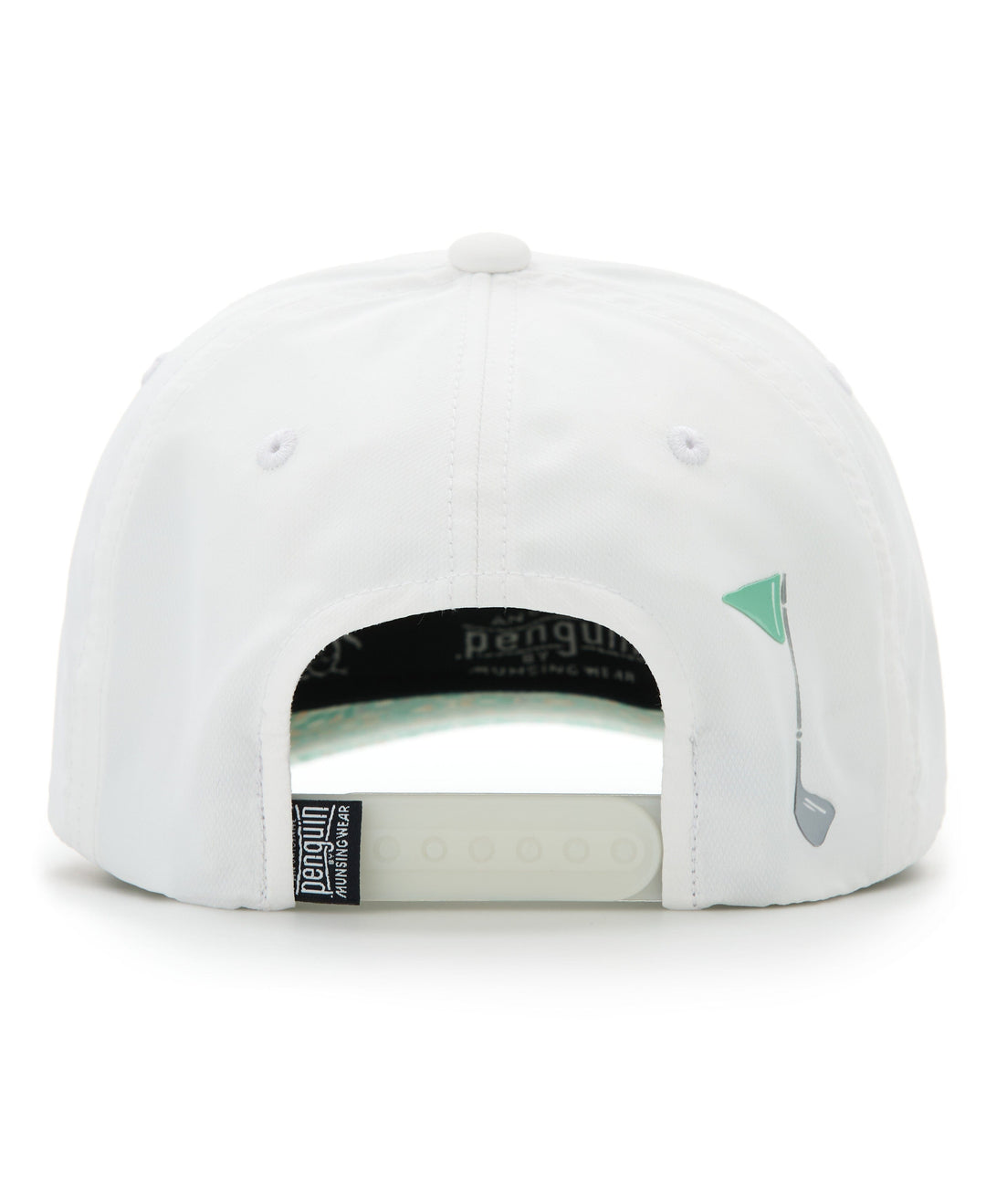Polyester Retro Floral Pete Performance Cap (Bright White) 