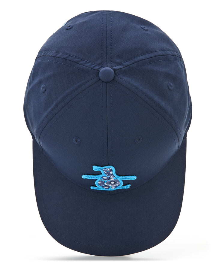 Polyester Retro Floral Pete Performance Cap (Black Iris) 