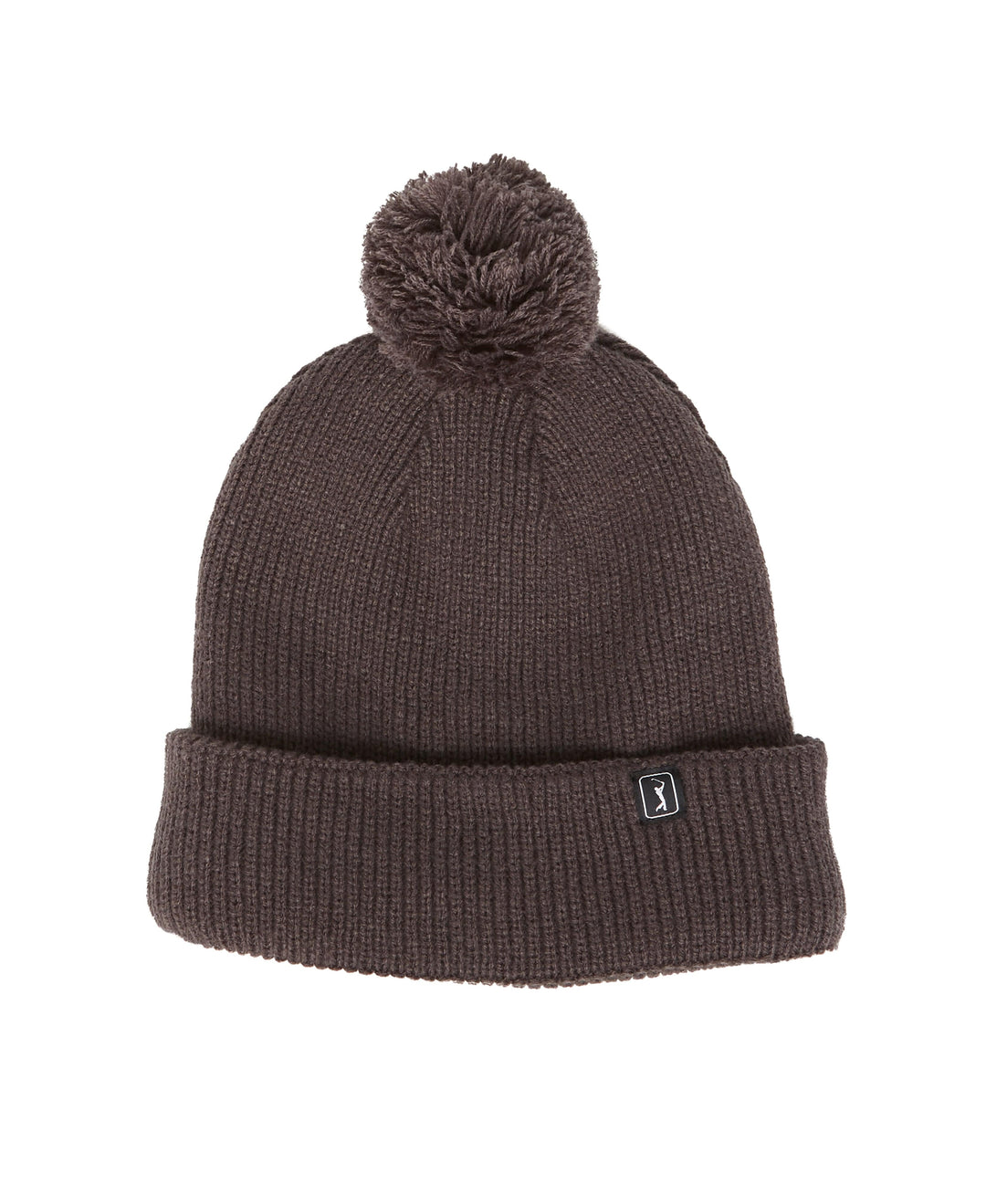 Pom Pom Beanie with Logo (Asphalt) 