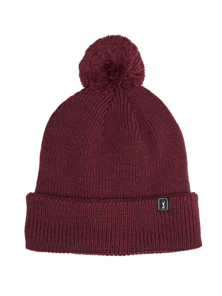 Pom Pom Beanie with Logo (Fig) 