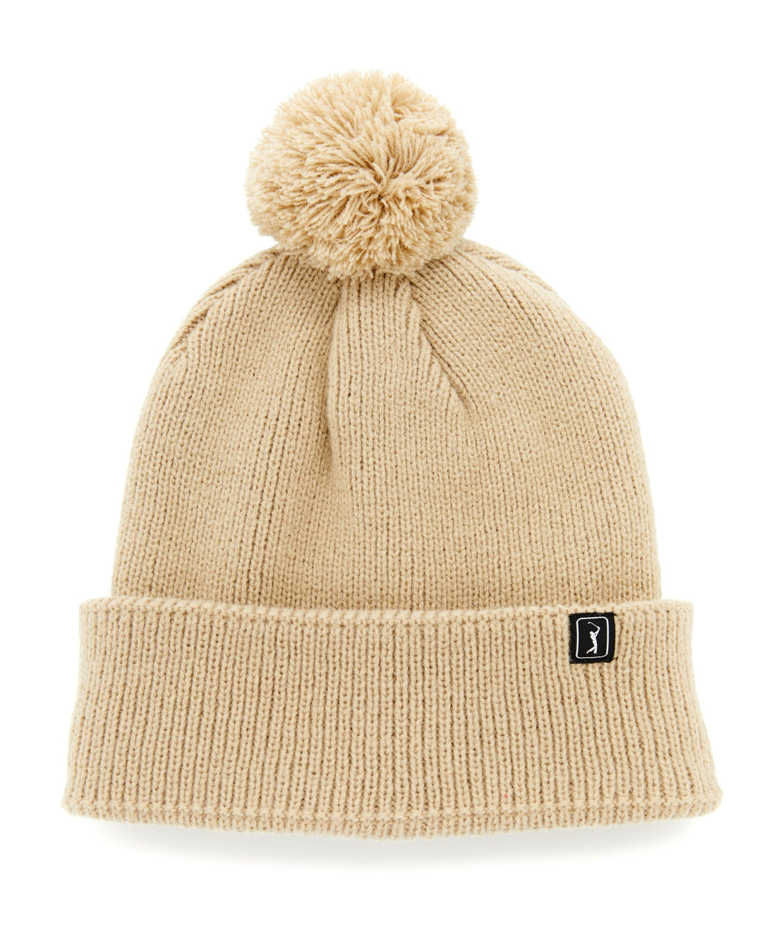 Pom Pom Beanie with Logo (Chinchilla) 