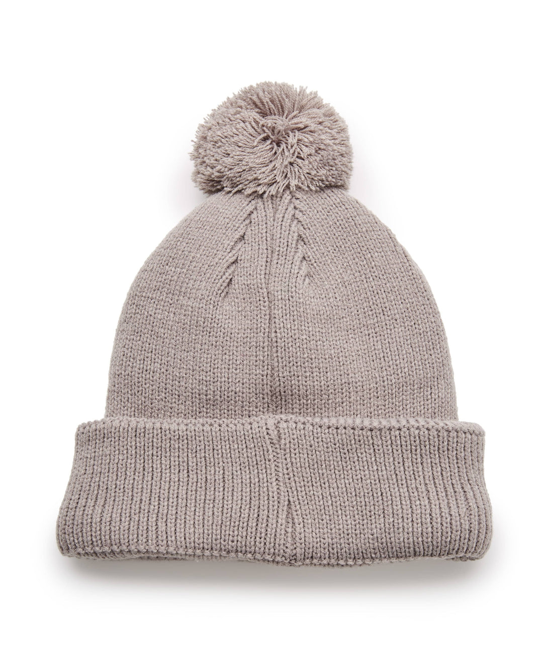 Pom Pom Beanie with Logo (Gargoyle) 