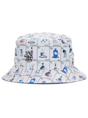 Pop Fest Reversible Golf Bucket Hat (Bright White) 