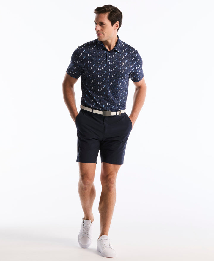 Printed Bartender Golf Polo (Black Iris) 