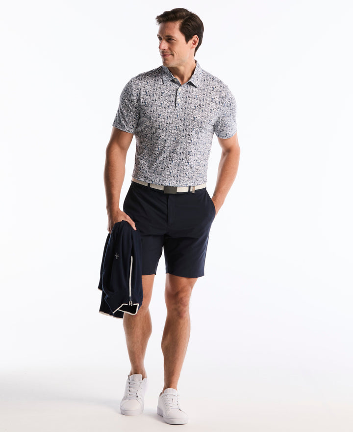 Printed Bartender Golf Polo (Bright White) 