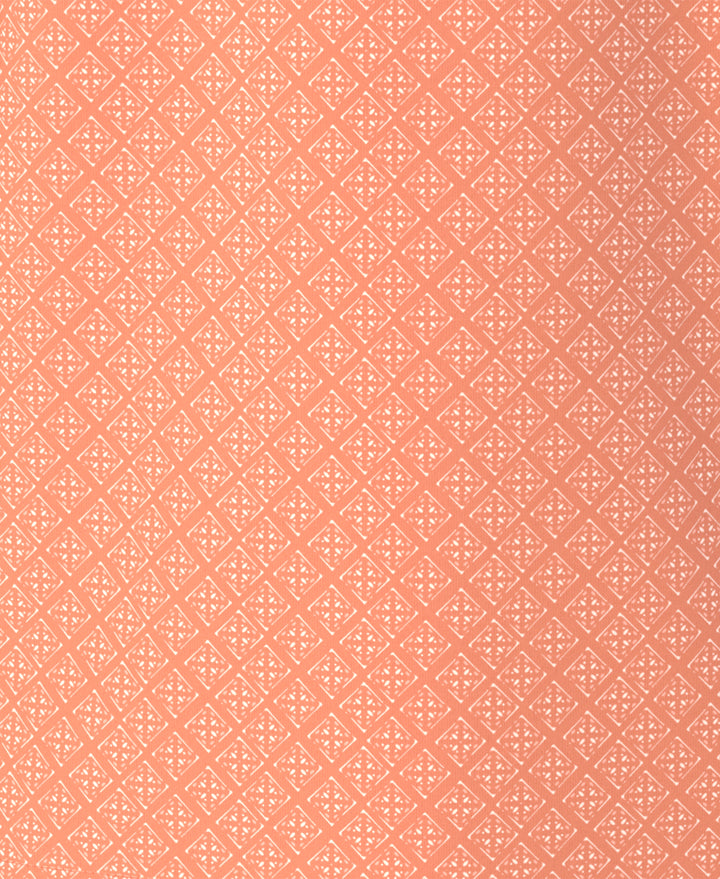 Men's Printed Geo Polo (Terra Cotta) 