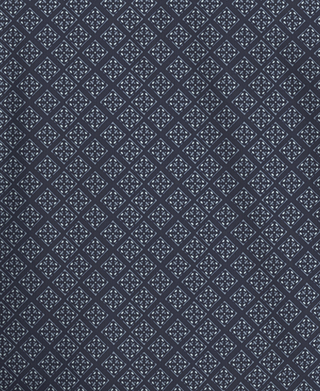 Men's Printed Geo Polo (Mood Indigo) 