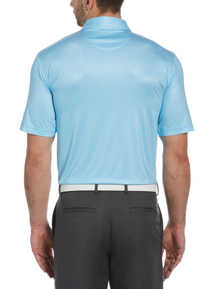Men's Printed Gingham Polo