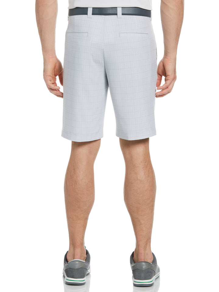 Mens Printed Plaid Short (Bright White) 