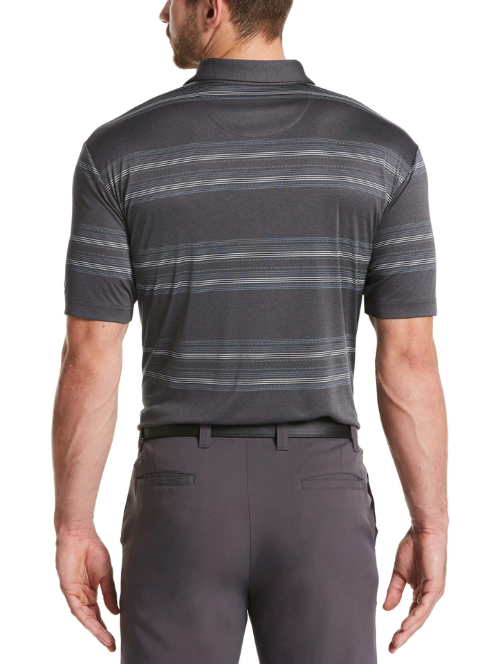 Men's Printed Stripe Polo
