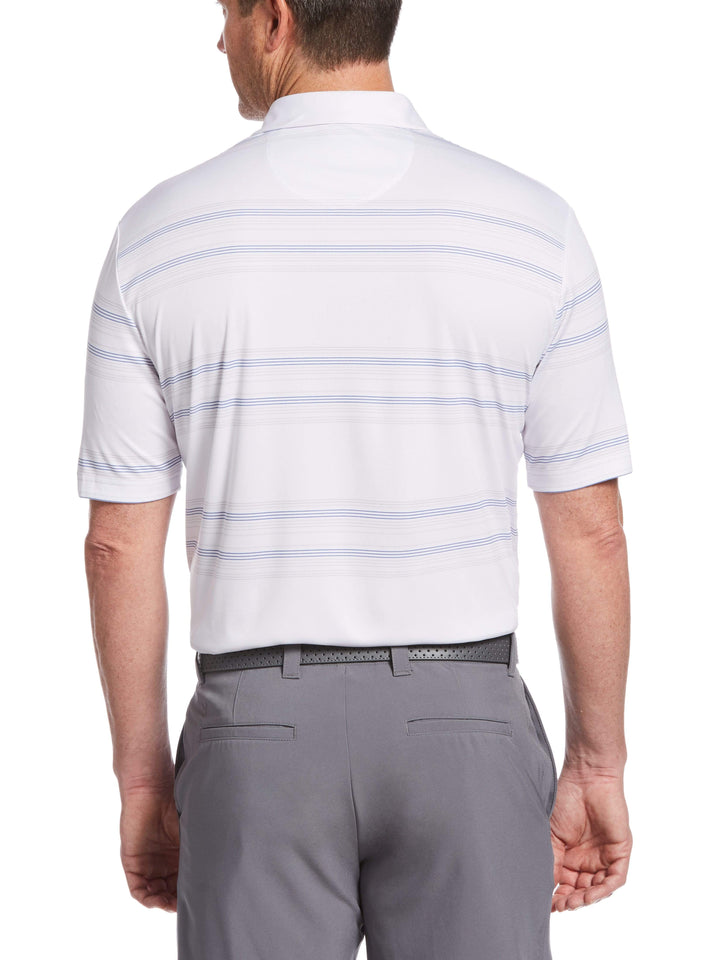 Men's Printed Stripe Polo