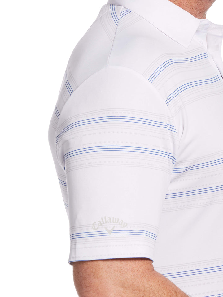 Men's Printed Stripe Polo