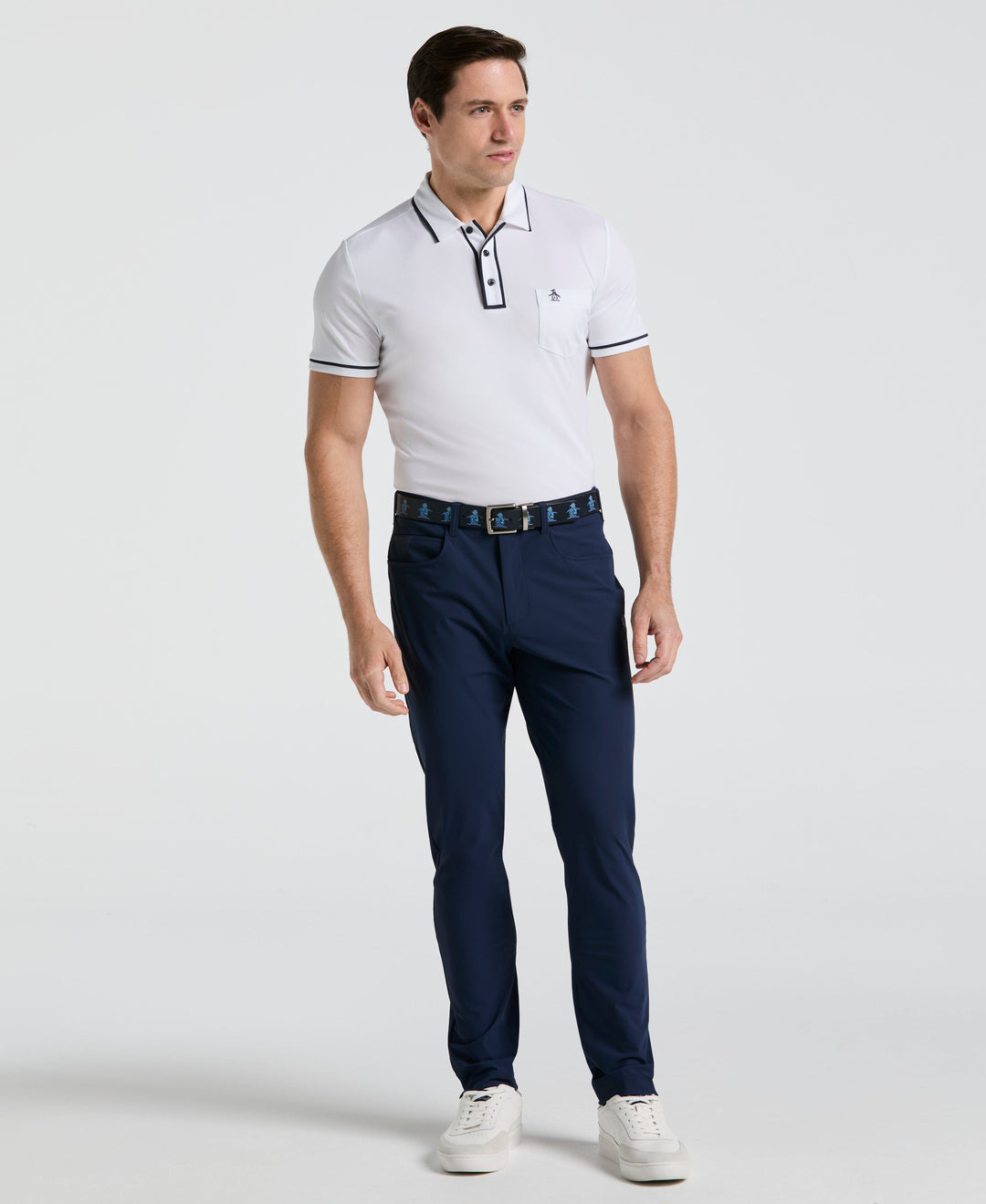 Pull On Nylon Golf Pant (Black Iris) 
