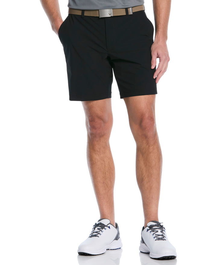 Men's 8" Solid Stretch Golf Short (Caviar) 