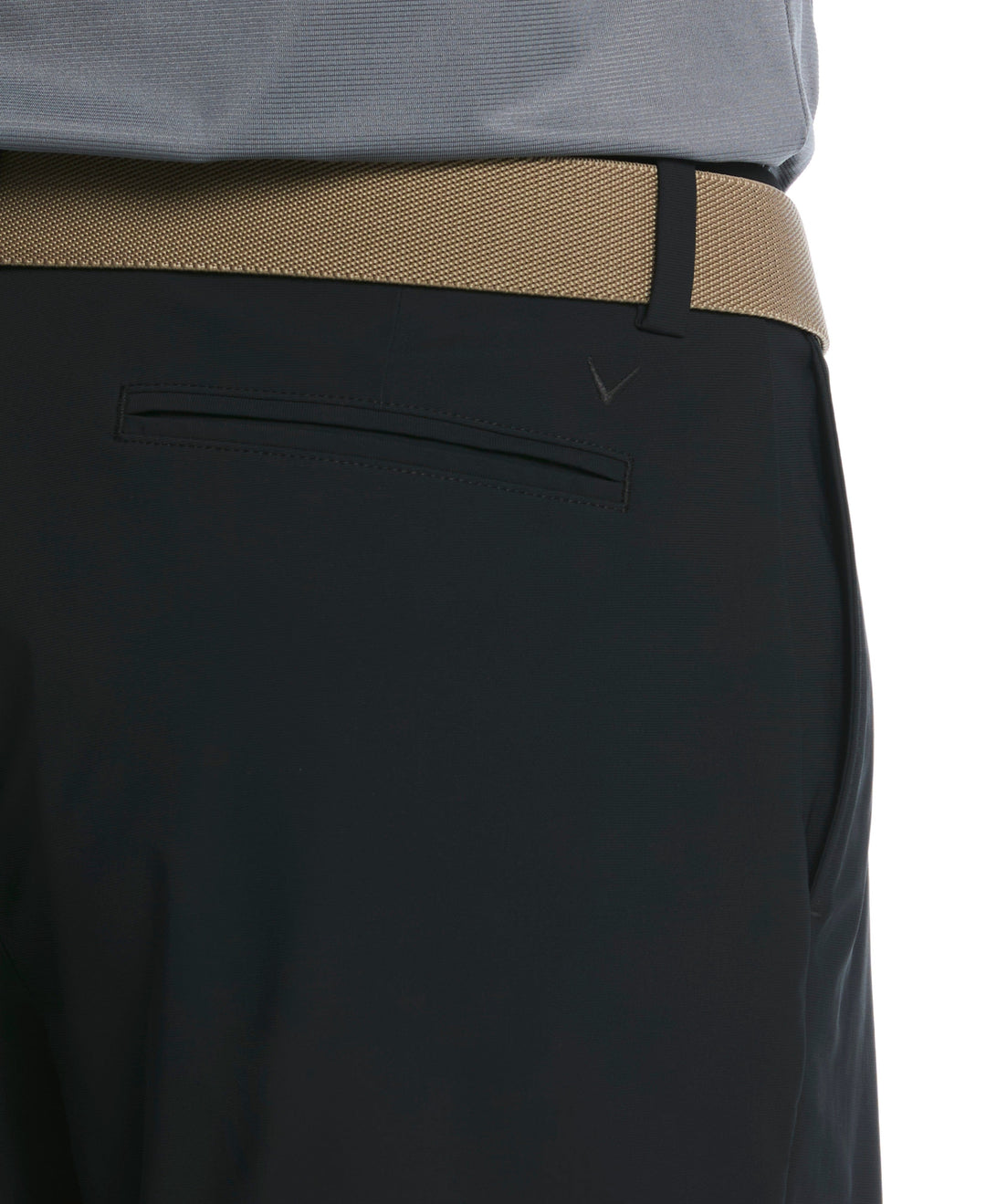 Men's 8" Solid Stretch Golf Short (Caviar) 