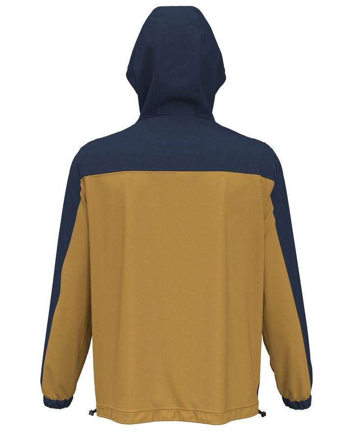 1/4 Zip Color Block Golf Windbreaker Jacket (Black Iris/Pearl Bl) 