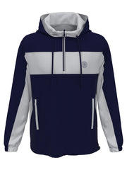 Quarter Zip Colour Block Golf Jacket (Black Iris/Pearl Bl) 