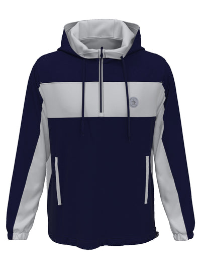 Quarter Zip Colour Block Golf Jacket (Black Iris/Pearl Bl) 