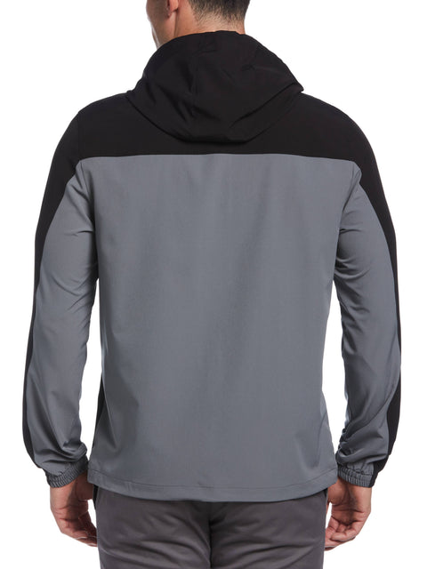 Men's Quarter Zip Colour Block Golf Jacket