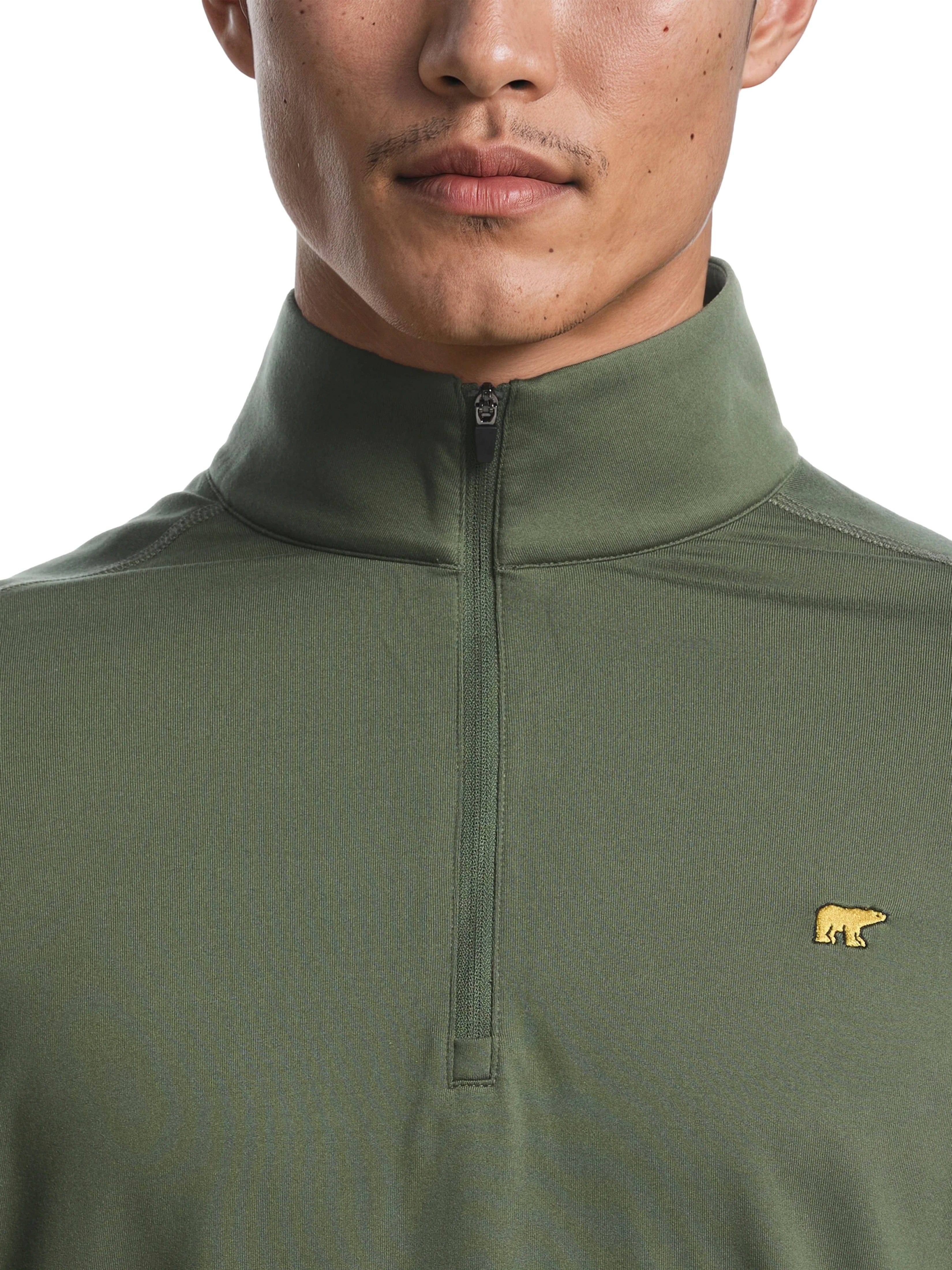 Men's Quarter Zip Fleece Golf Pullover – Golf Apparel Shop