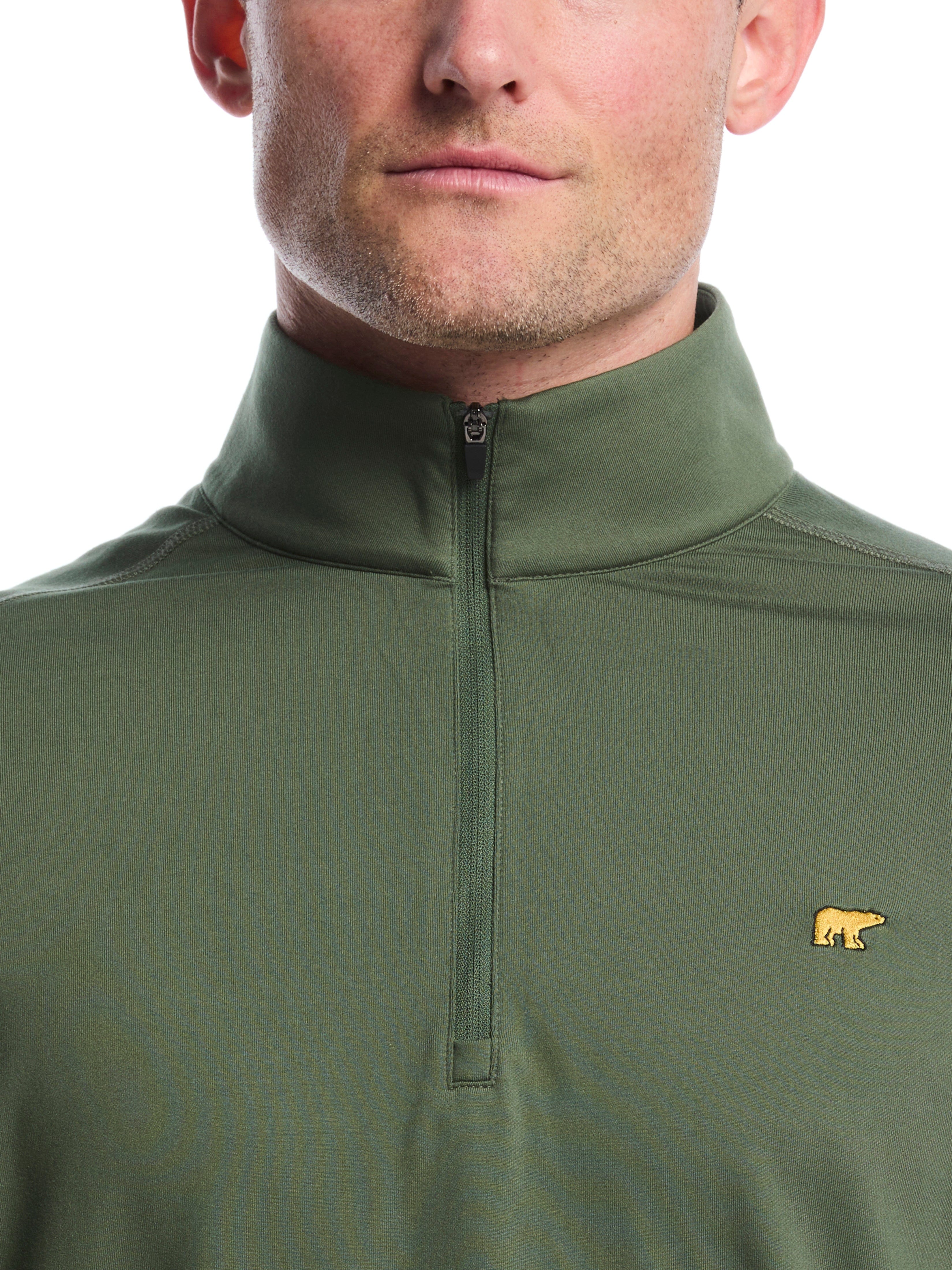 Men's Quarter Zip Fleece Golf Pullover – Golf Apparel Shop