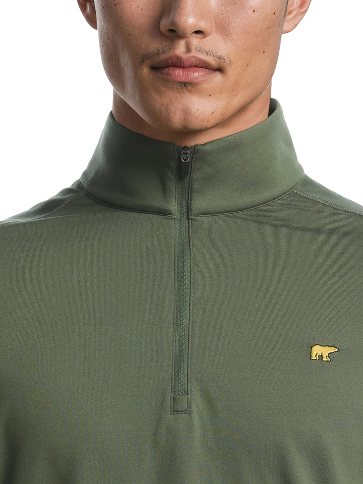 Men's Quarter Zip Fleece Golf Pullover
