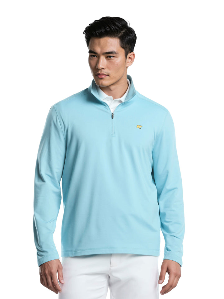 Men's Quarter Zip Fleece Golf Pullover