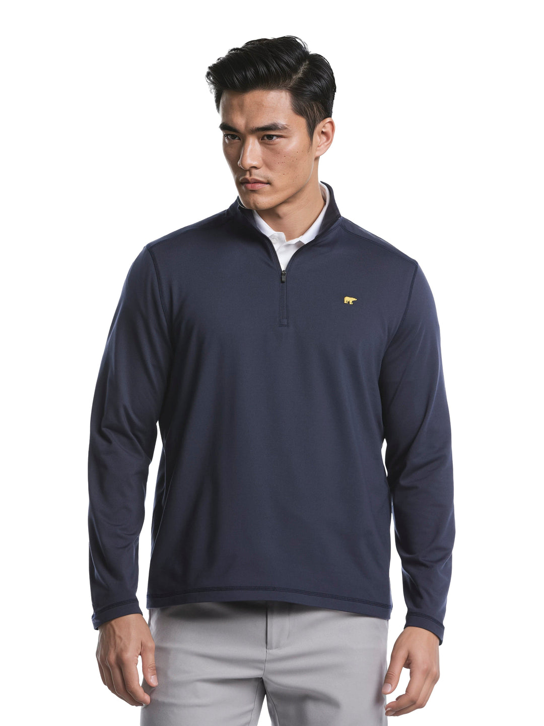 Men's Quarter Zip Fleece Golf Pullover