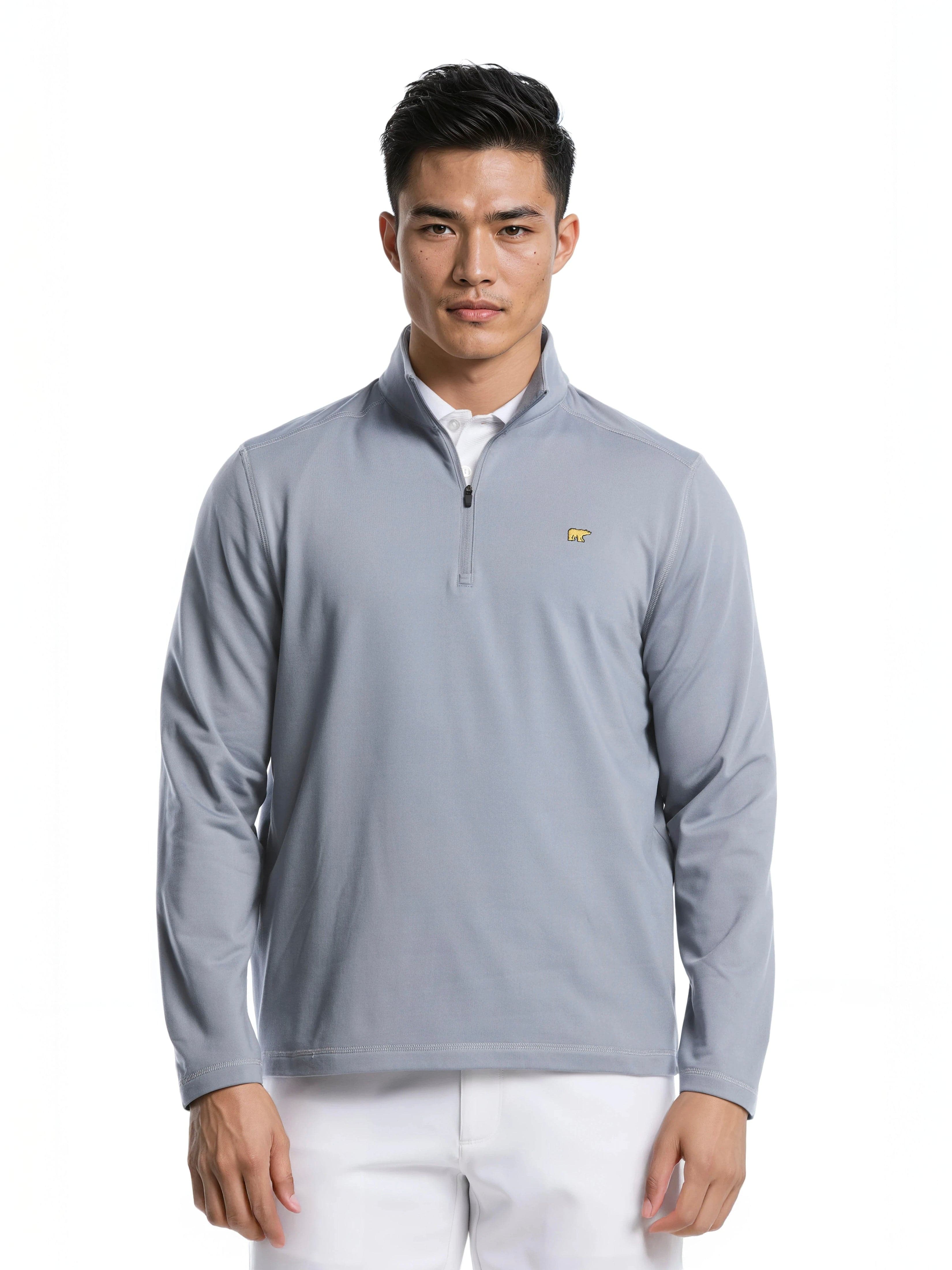 Men's Quarter Zip Fleece Golf Pullover – Golf Apparel Shop