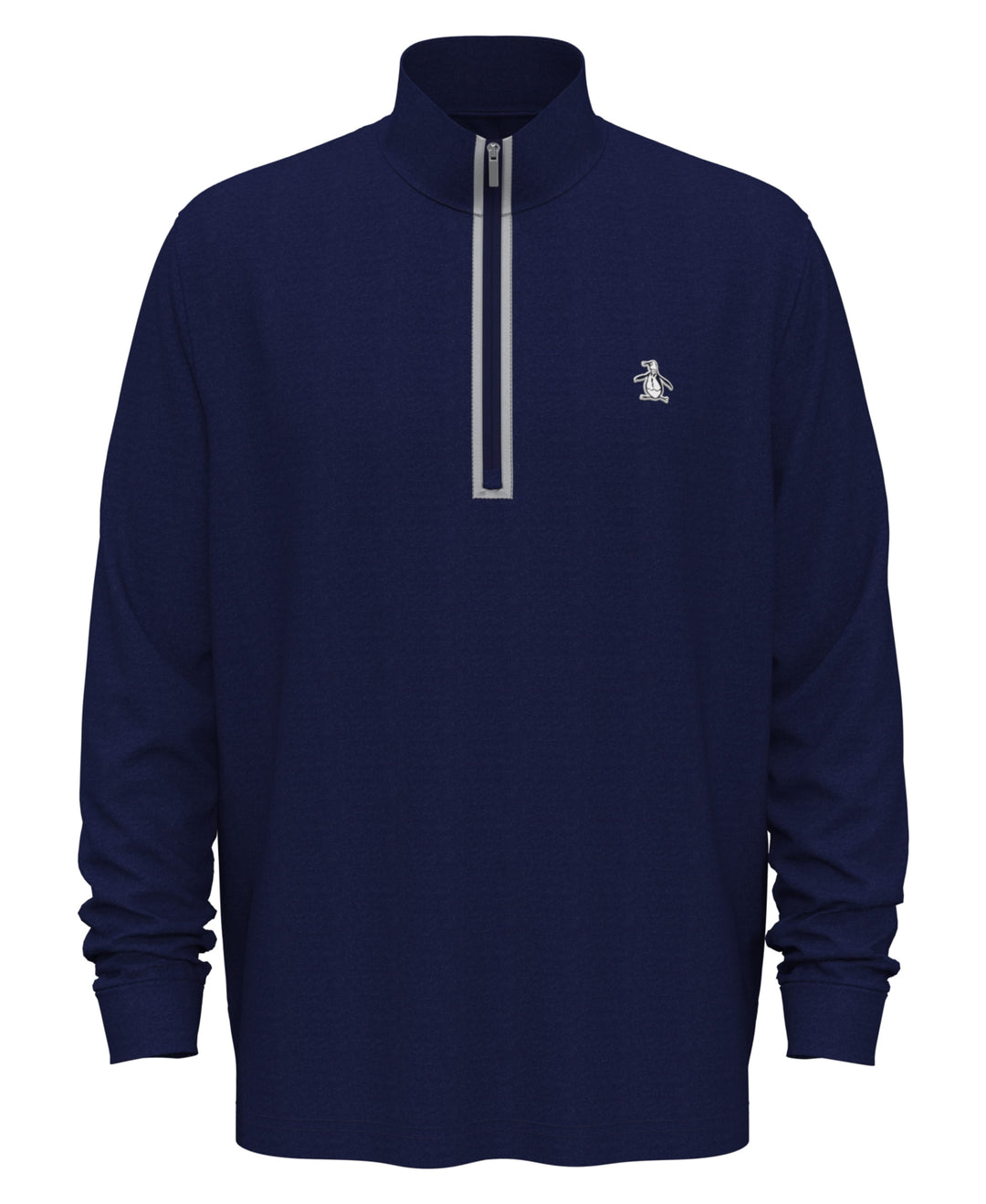 1/4 Zip Golf Pullover (Black Iris Bijou Hthr) 
