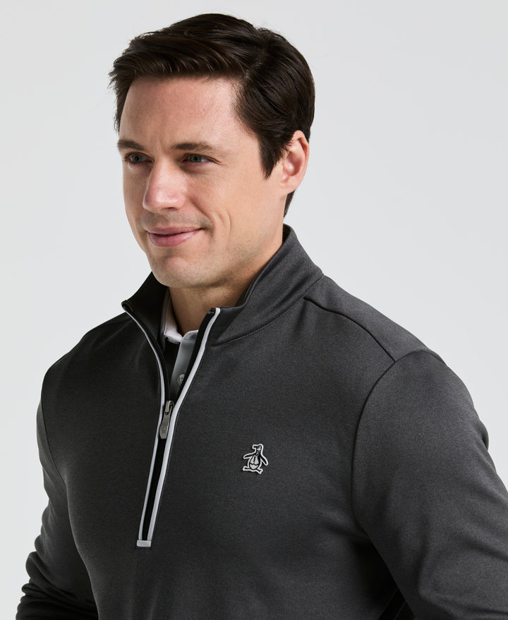 1/4 Zip Golf Pullover (Dark Caviar Heather) 