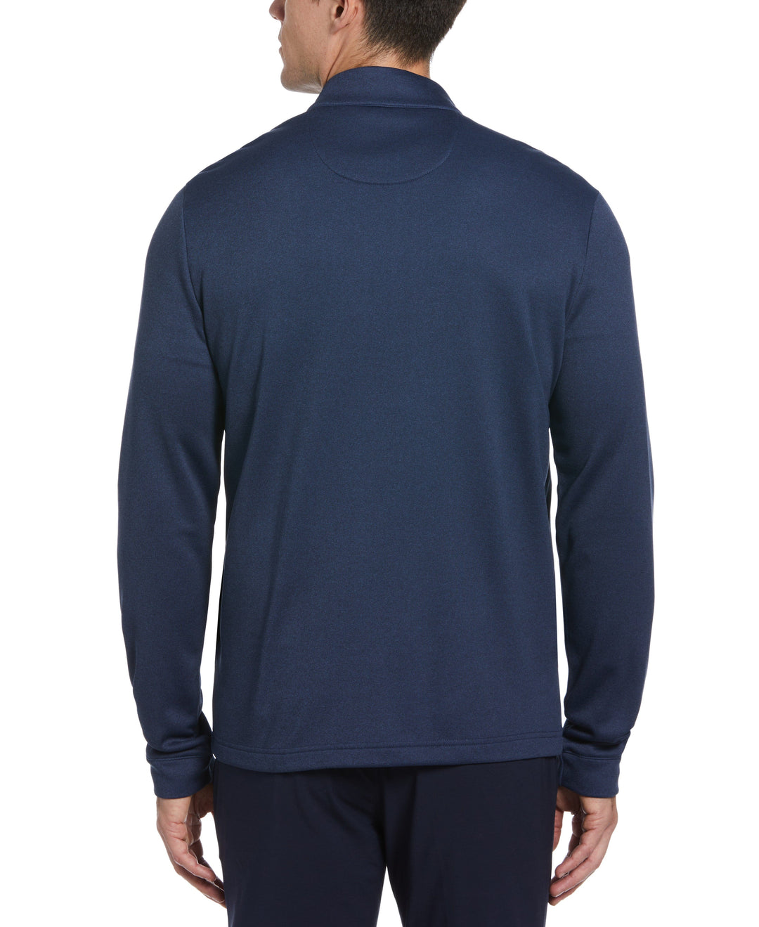 1/4 Zip Golf Pullover (Black Iris Bijou Hthr) 