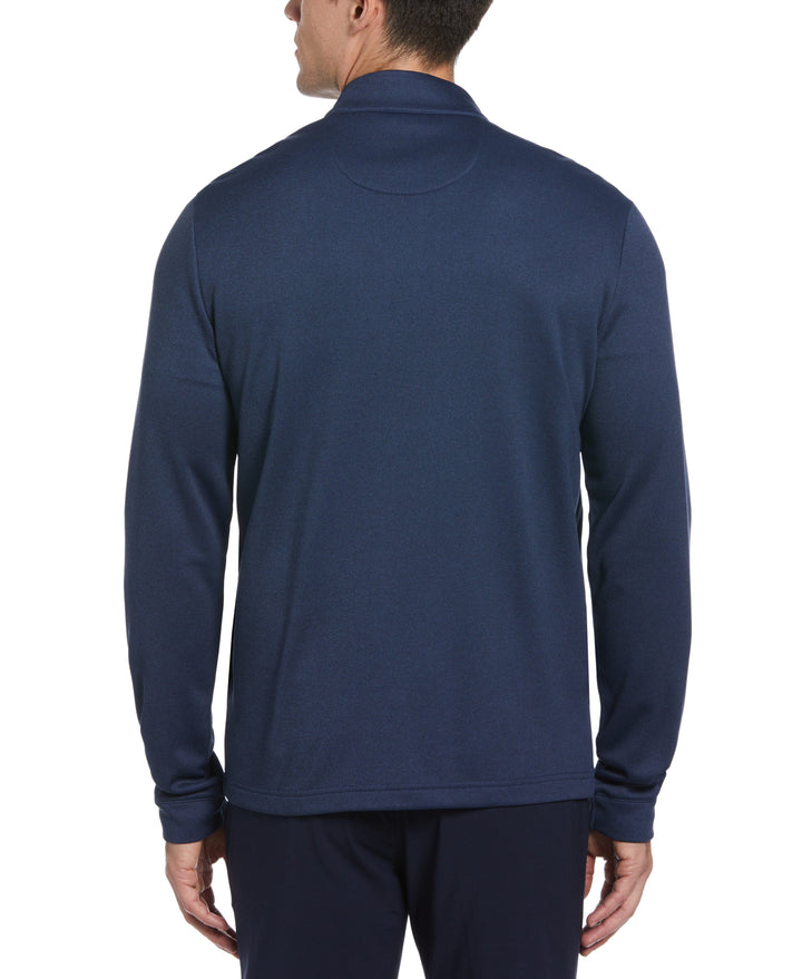 1/4 Zip Golf Pullover (Black Iris Bijou Hthr) 