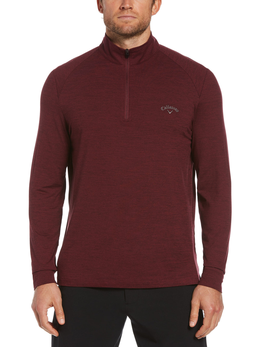 Men's Quarter Zip Printed Pullover