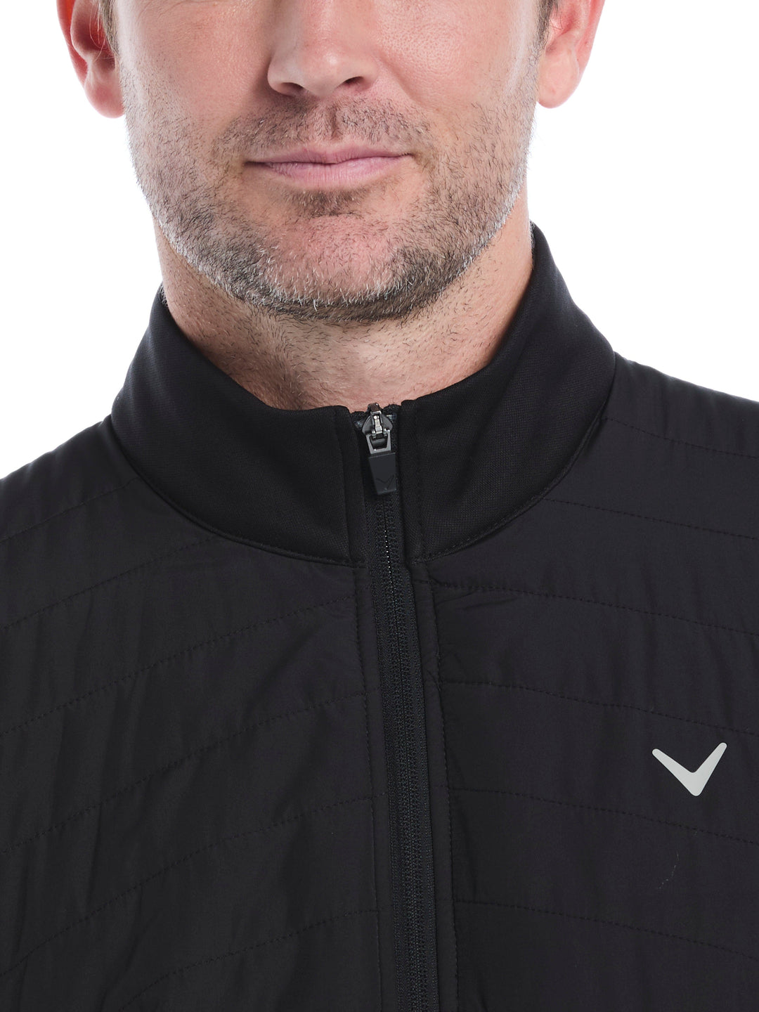 Men's Quilted Puffer Full Zip Golf Jacket