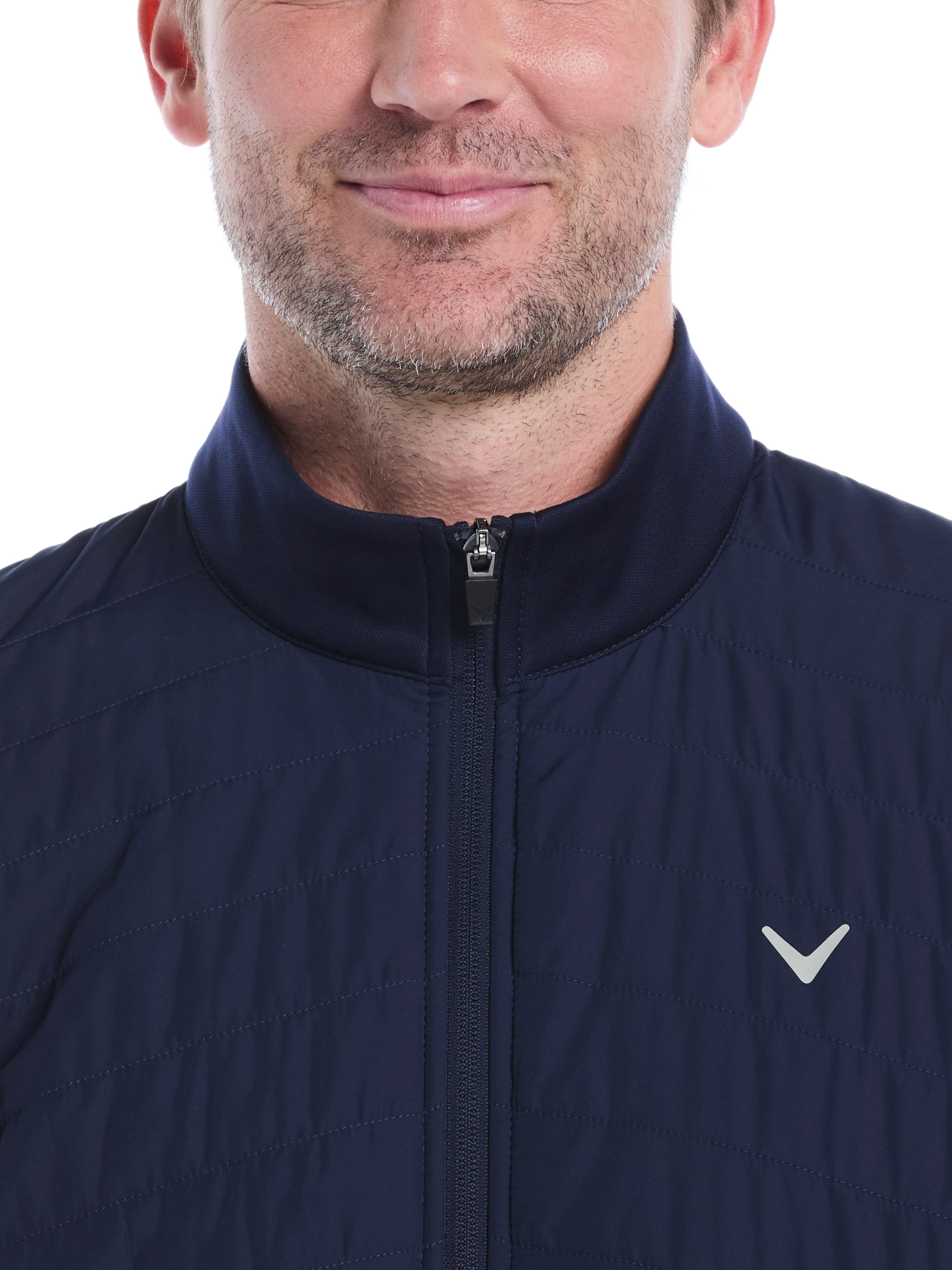 Men's Quilted Puffer Full Zip Golf Jacket – Golf Apparel Shop