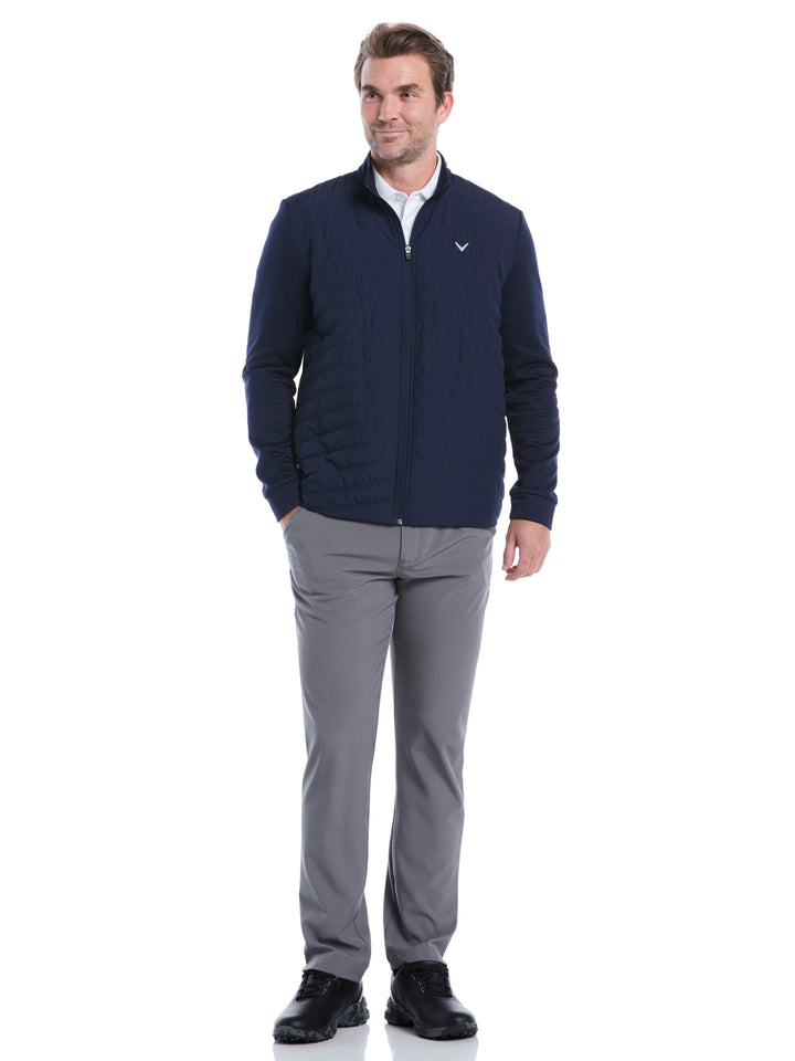 Men's Quilted Puffer Full Zip Golf Jacket