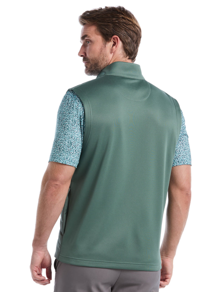 Men's Quilted Puffer Full Zip Golf Vest